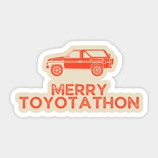 Merry Toyotathon Sticker